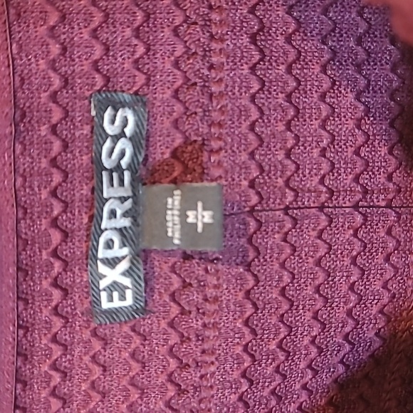 Express Strapless Sweetheart Pleated Skater Dress Maroon Wine NWT Size M - Picture 16 of 17